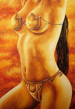 Spártai lány II / Spartan girl II Olajfestmény, kasírozott festővászon. Ár: 120.000 HUF Festő: Angyalos László lastangelheart@gmail.com